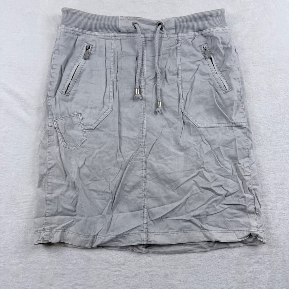 CECIL Skirt Light Gray Drawstring Waist‎ Casual Size 27